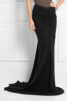 Thumbnail for your product : Rick Owens LILIES jersey fishtail maxi skirt