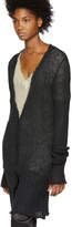 Thumbnail for your product : Ann Demeulemeester Black Ribbed Cardigan
