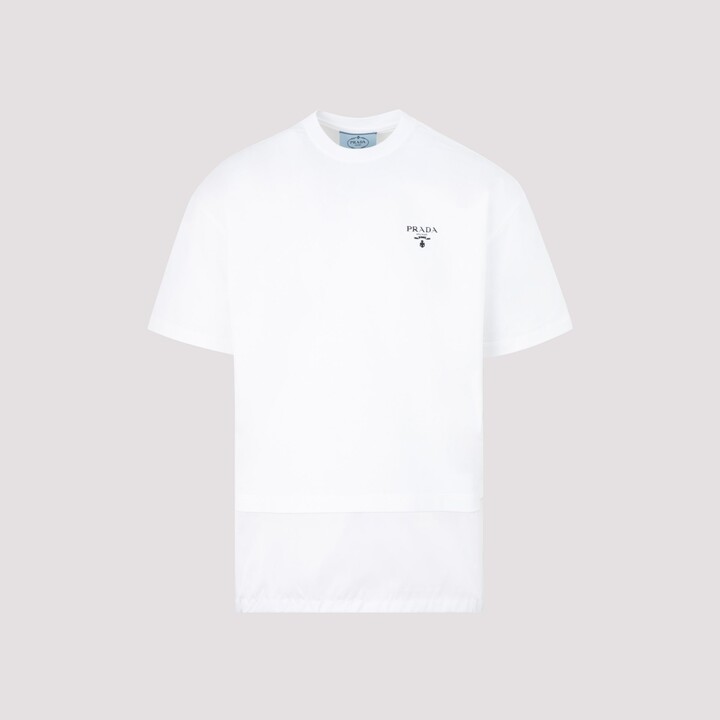 prada logo white