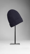 Thumbnail for your product : Burberry Cashmere Wool Rib Beanie