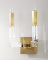 Thumbnail for your product : John-Richard Collection Acrylic and Brass Double-Light Wall Sconce