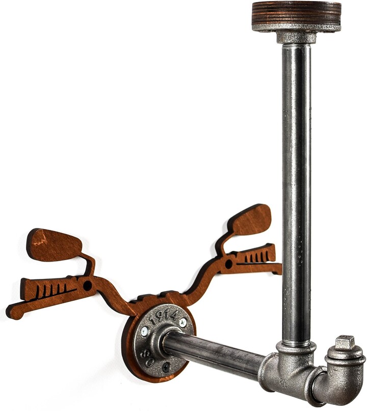 Etsy Wall Hanger Motorbike Helmet Holder Jacket Gloves Hard Hat Hook Chopper Bike Gift For Motorcyclist Biker