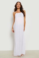 Thumbnail for your product : boohoo Maternity Cheesecloth Strappy Beach Dress