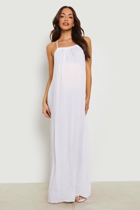 boohoo Maternity Cheesecloth Strappy Beach Dress