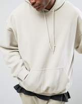 Thumbnail for your product : Reclaimed Vintage Inspired Oversized Hoodie In Stone Overdye