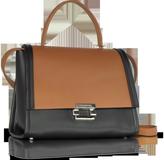 Thumbnail for your product : Jil Sander Color Block Leather Refold Top Handle Satchel Bag
