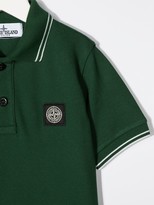 Thumbnail for your product : Stone Island Junior Contrast-Trim Logo Polo Shirt