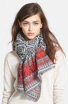 Thumbnail for your product : Lucky Brand Wool Jacquard Shawl
