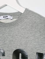 Thumbnail for your product : MSGM Kids logo print sweatshirt