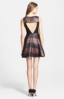 Thumbnail for your product : Alice + Olivia 'Foss' Metallic Stripe Fit & Flare Dress