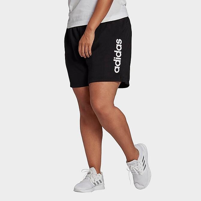 adidas Women's Essentials Slim Logo Shorts (Plus Size) - ShopStyle
