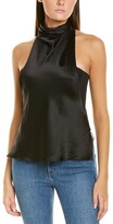 Black Silk Halter Top | Shop the world’s largest collection of fashion