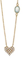 Thumbnail for your product : Argentovivo 18K Gold Plated Sterling Silver Cubic Zirconia Pave Heart Pendant Necklace