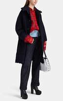 Thumbnail for your product : Comme des Garcons Women's Ruffle Angora-Wool Coat - Navy