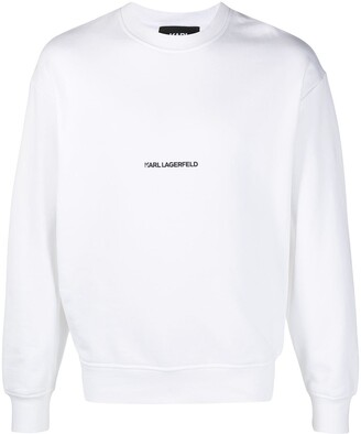Karl Lagerfeld Paris Logo-Print Crew Neck Sweatshirt