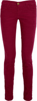 Thumbnail for your product : Current/Elliott The Skinny low-rise stretch-corduroy jeans