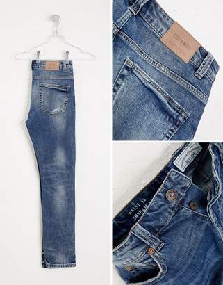 ONLY & SONS Skinny Jeans With Repair Knee Details