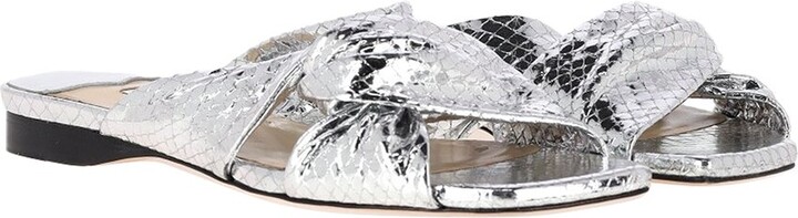 Jimmy Choo Women's Leather Narisa Candy Wrap Flat (Authentic Pre-Loved)