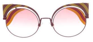 Fendi Printed Cat-Eye Sunglasses