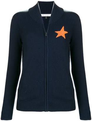 Bella Freud star knitted zip up jacket