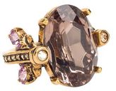 Thumbnail for your product : Oscar de la Renta Emerald Swarovski Crystal Ring