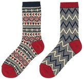 Thumbnail for your product : Uniqlo WOMEN HEATTECH Socks - 2 Pack (Fair Isle)