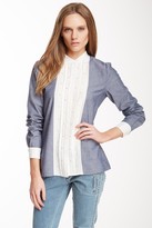 Thumbnail for your product : Vanessa Bruno Chambray Pleated Blouse