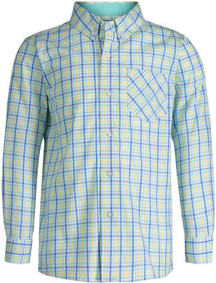 Andy & Evan Collared Plaid Shirt, Size 8-14
