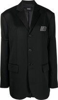 Thumbnail for your product : we11done Logo-Patch Oversize Blazer
