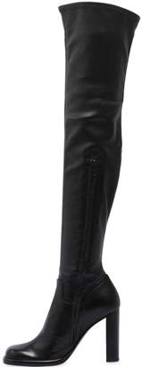 Mulberry 100mm Stretch Leather Over The Knee Boot