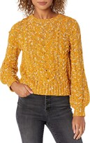 Thumbnail for your product : Goodthreads Women's Marled Popcorn Stitch Long-Sleeve Cropped Crewneck Sweater