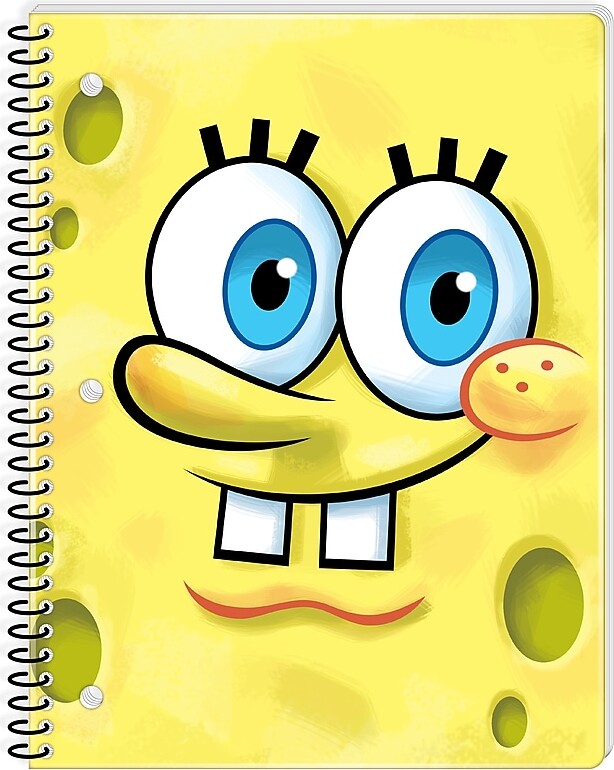 Innovative Designs Spongebob 1-Subject Notebooks, 8" x 10.5", Wide Ruled, 70 Sheets, Multicolored (719132SB-SA)