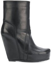 rick owens mens wedge boots