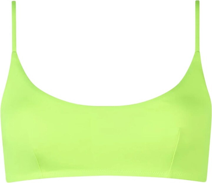 Woman Fluo Yellow Bralette Beach Top Judy