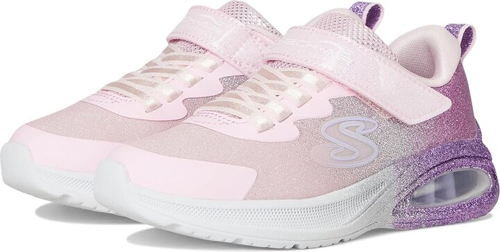 SKECHERS KIDS Microspec Max Advance 303859L (Little Kid/Big Kid) Girls Shoes Light Pink/Lavendar : 11 Little Kid M, Textile