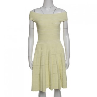 Alexander McQueen Yellow Cotton Dresses