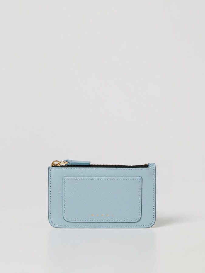 Marni credit card holder in saffiano leather - ShopStyle