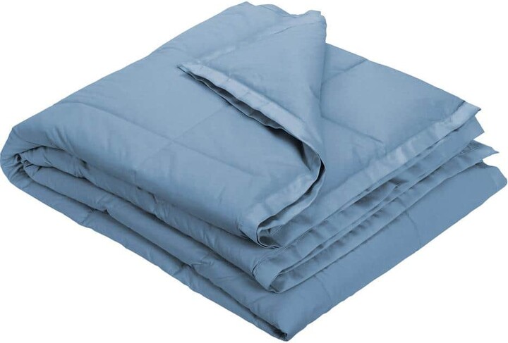 The Company Store LaCrosse LoftAIRE Rec Down Alternative Porcelain Blue 1-Size Throw Blanket