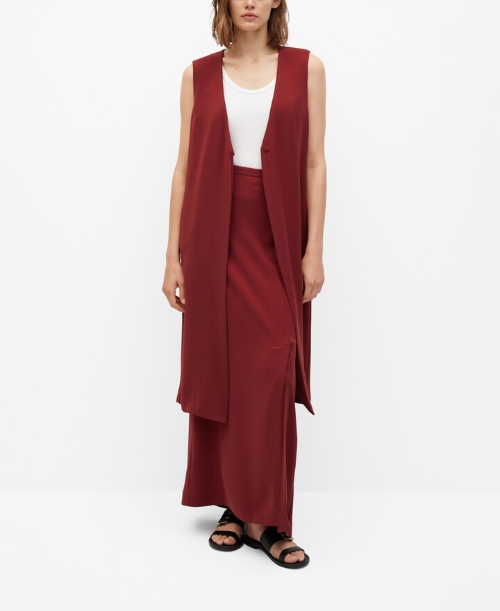 long flowy vest