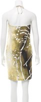 Thumbnail for your product : La Perla Fringe-Trimmed Abstract Print Dress w/ Tags