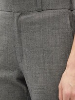 Thumbnail for your product : Vetements Prince Of Wales-check Wool-blend Suit Trousers - Grey