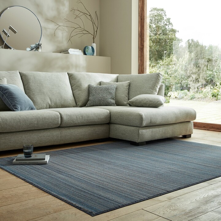Dunelm Calvi Marl Rug Calvi Blue ShopStyle