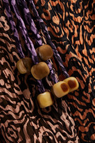Thumbnail for your product : Nanushka Suki Color-block Printed Stretch-crepe Mini Dress