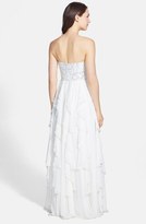 Thumbnail for your product : Aidan Mattox Embellished Lace & Ruffled Chiffon Gown
