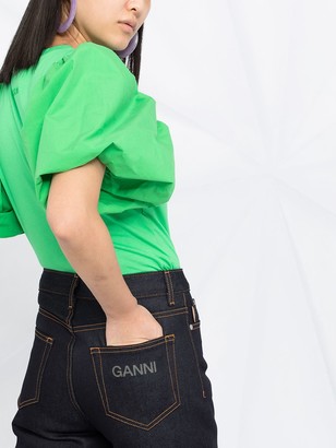 Ganni High-Rise Straight-Leg Jeans