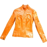 Thumbnail for your product : Roland Mouret Orange Leather Jacket