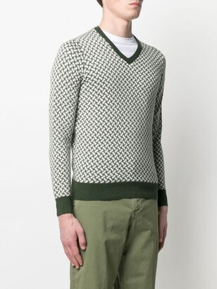 Drumohr V-neck knitted jumper
