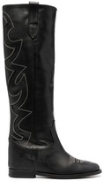 Thumbnail for your product : Via Roma 15 Malibu stitch-detail boots