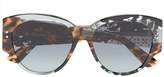 Thumbnail for your product : Christian Dior Eyewear Lady 55 studded sunglasses