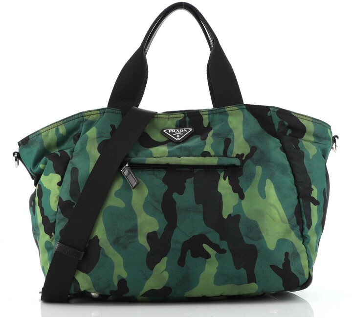 prada camo bag